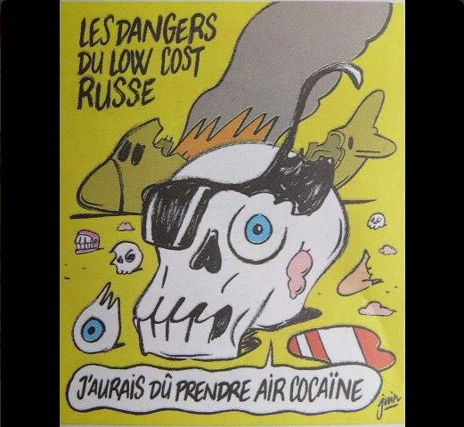 &quot;Charlie Hebdo&quot; опубликовал карикатуры о крушении А321