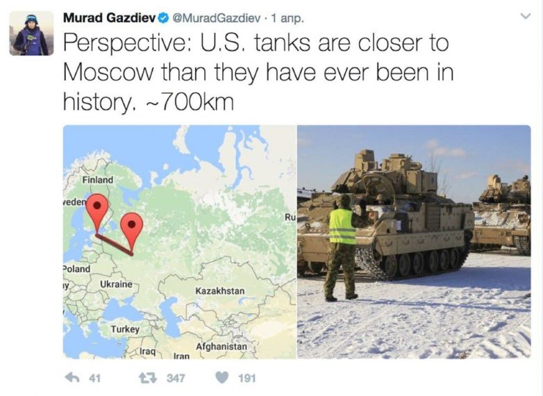 Американские танки подошли к Москве