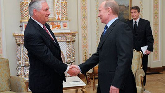 В Москве завершилась встреча Путина и Тиллерсона