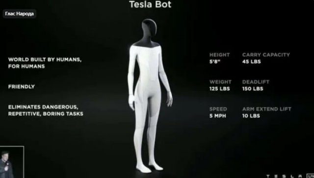 Илон Маск 30 сентября представит прототип человекоподобного робота Optimus