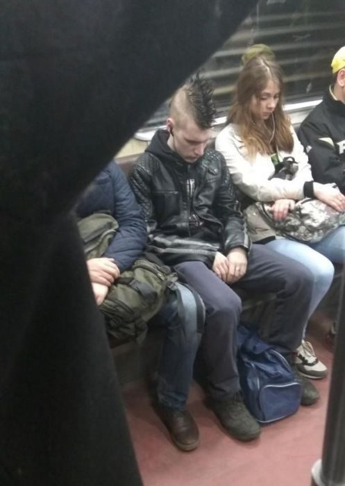 Необычные пассажиры из метро
