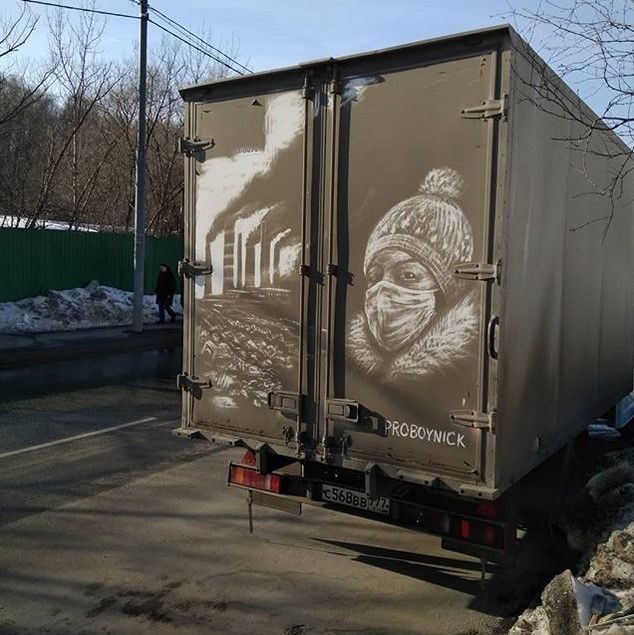 Прикольные картинки на грязных грузовиках