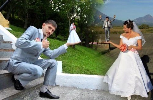 Самые неудачные свадебные фотографии