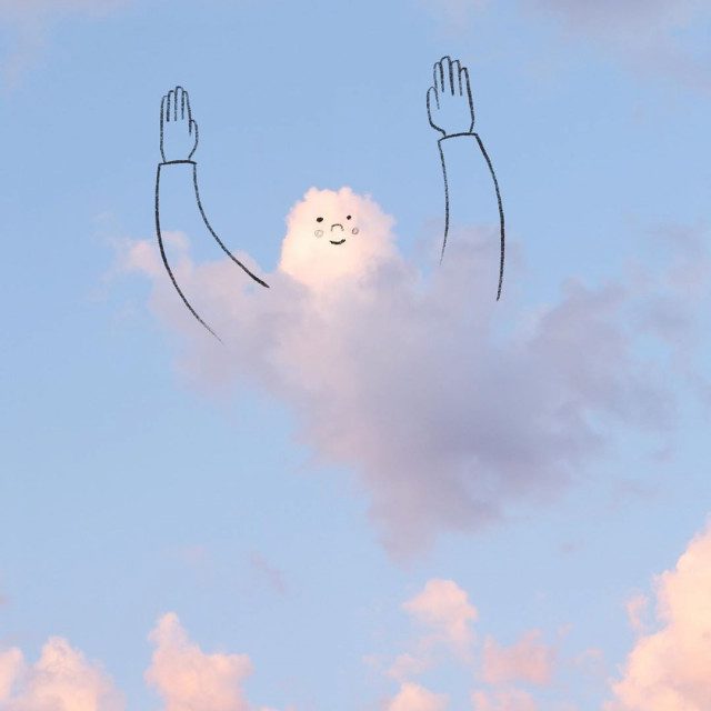 Смешные рисунки на облаках