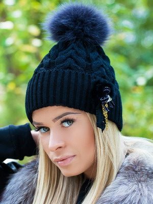 Модные вязаные шапки для зимы 2015 года