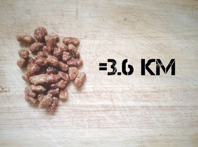 Сколько километров нужно съесть за раз