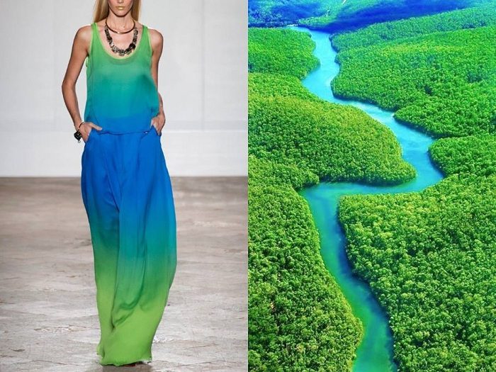 Впечатляющие параллели между дизайном платьев и изумительными пейзажами