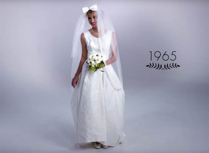 Как изменились свадебные наряды за последние 100 лет