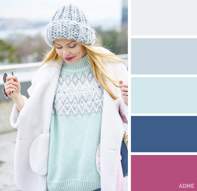 15 идеальных цветовых сочетаний в одежде для зимы