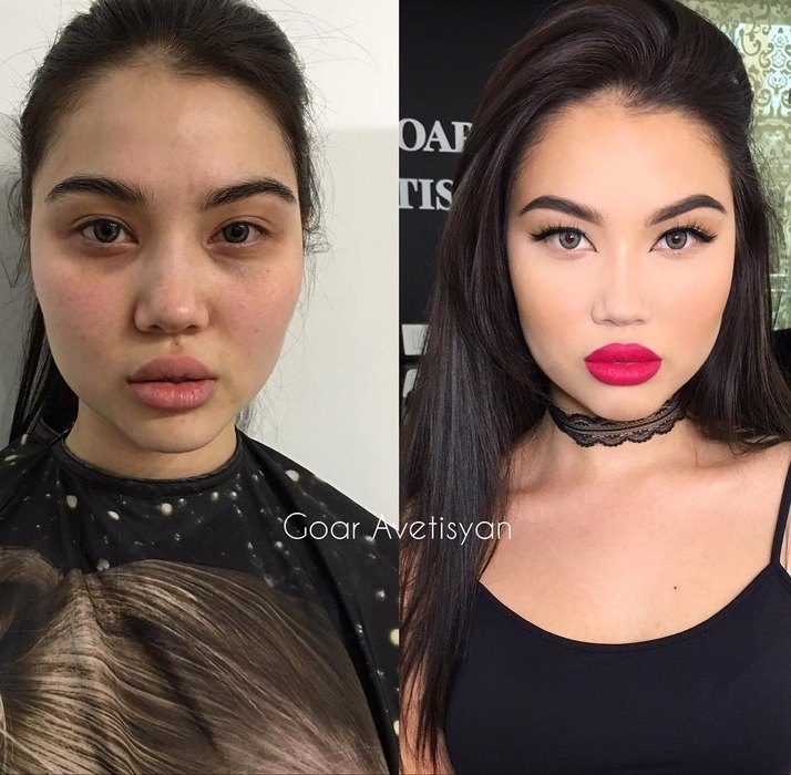 Невероятное преображение женщин при помощи макияжа