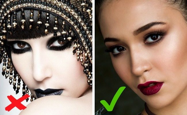 Как правильно использовать тёмные тона в макияже