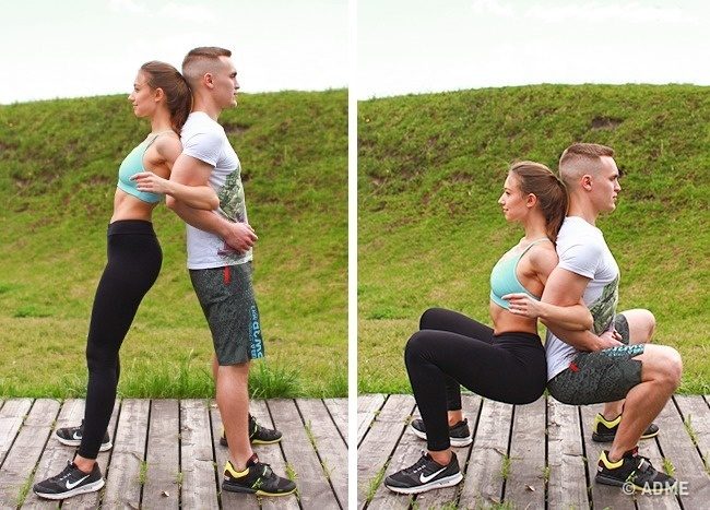 Упражнения для пар, которые решили худеть вместе