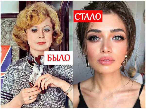 Разница между советским и современным макияжем