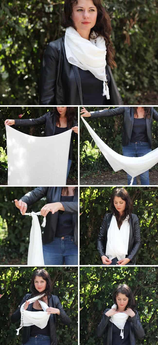13 стильных способов завязать шарф