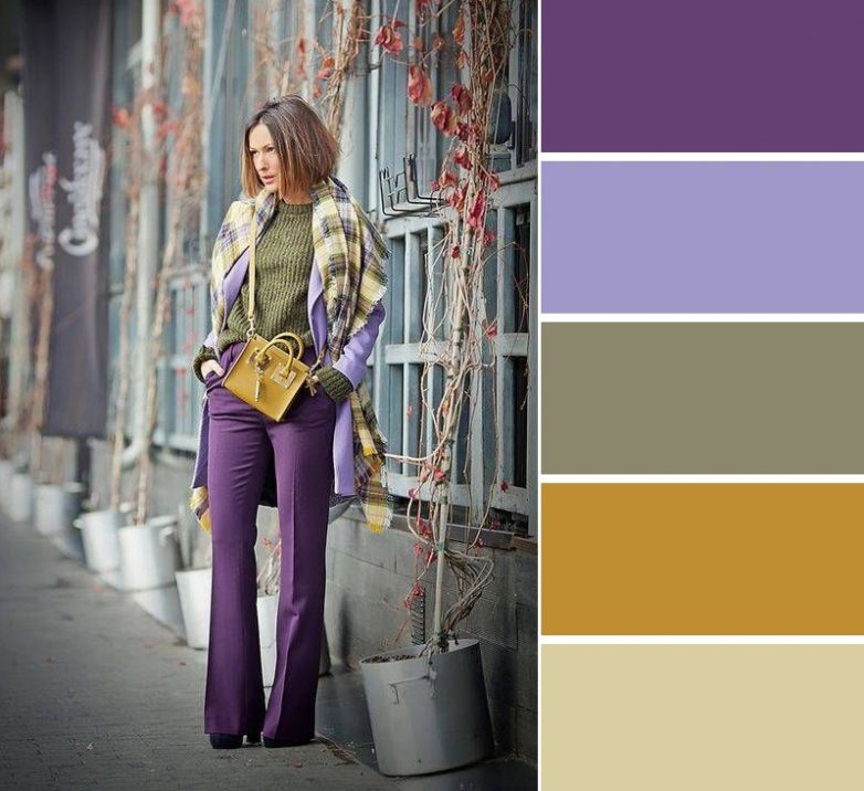 Как гармонично сочетать цвета в одежде