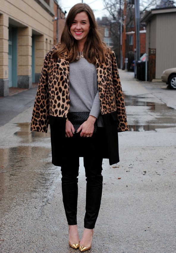 Как носить леопардовое пальто, чтобы всегда оставаться в центре внимания