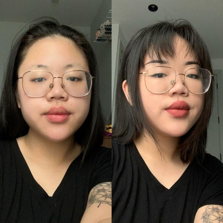 Девушки до и после естественного макияжа