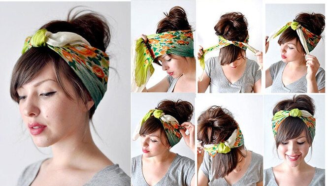 Как носить платок на голове