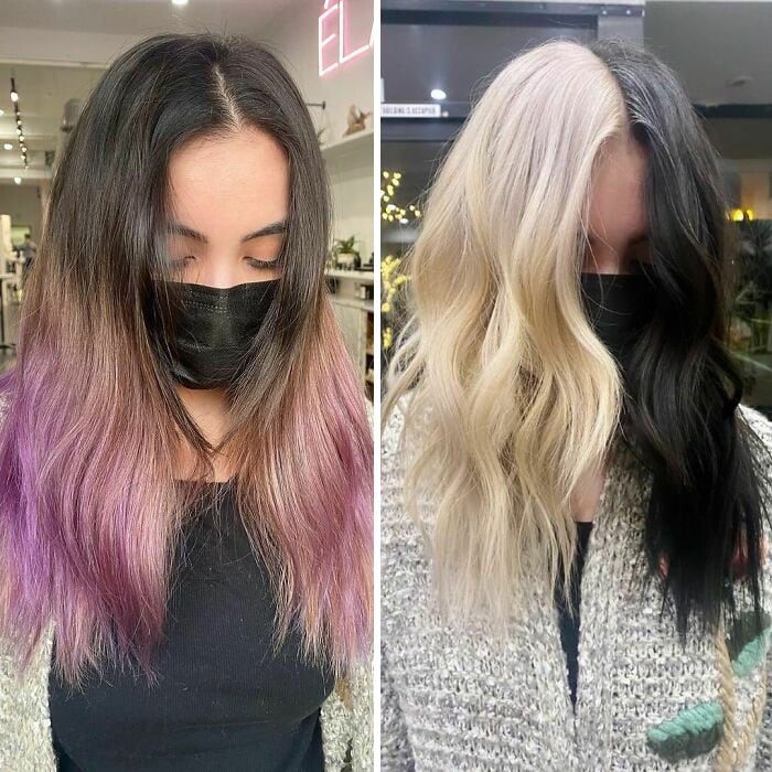 Женщины, которые выбрали необычный цвет волос