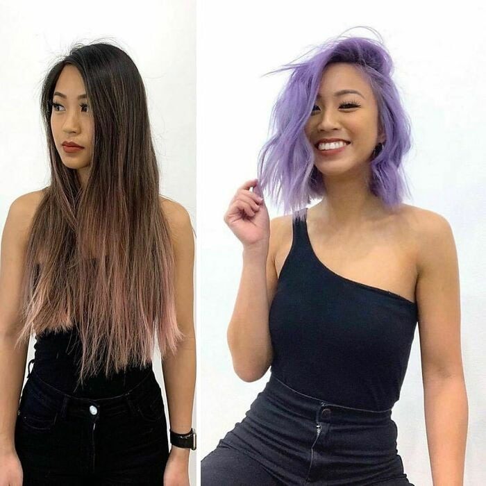 Женщины, которые выбрали необычный цвет волос