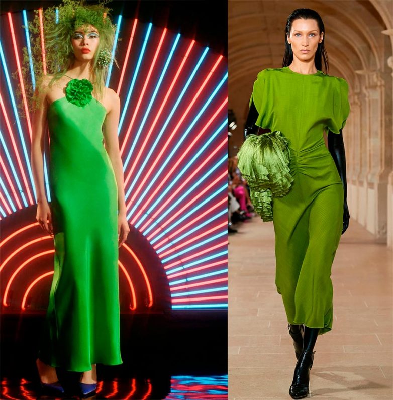 Как правильно сочетать зеленый цвет в одежде