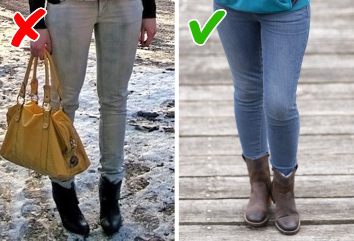 Ошибки, из-за которых даже стильная зимняя обувь смотрится нелепо