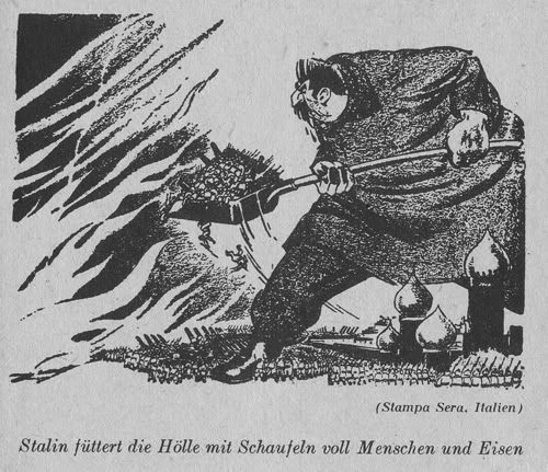 Карикатуры на Сталина в иностранной прессе