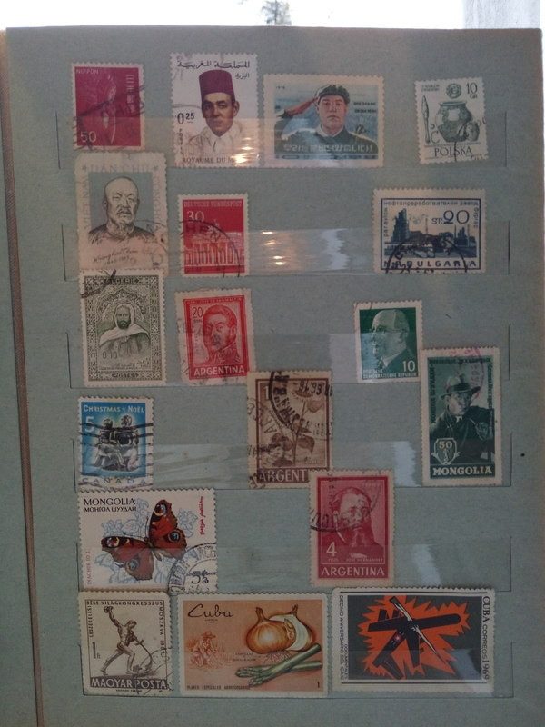 Почтовые марки, которые мы собирали