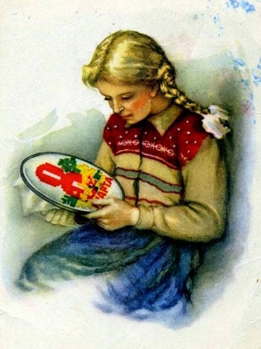 Советские открытки к 8 Марта. Покажите Друзьям в социальных сетях!