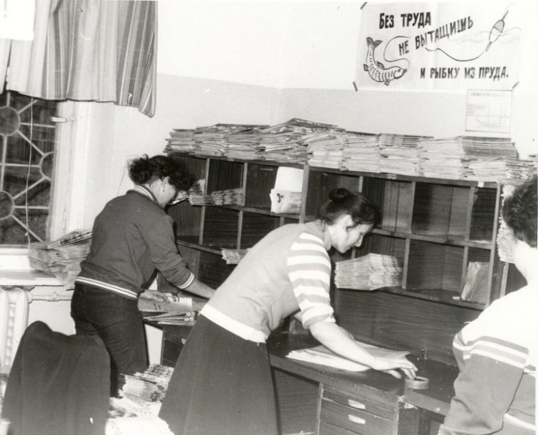 Уникальные кадры работы советской почты