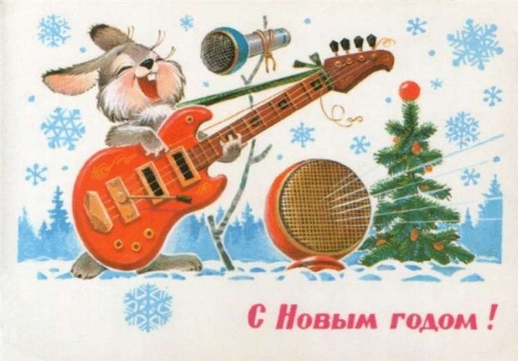 20 чудесных советских новогодних открыток