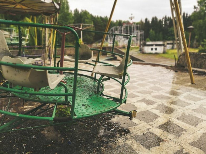 Заброшенный парк советских аттракционов в Литве