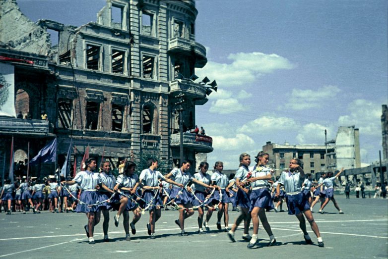 Первый спортивный парад в послевоенном Сталинграде