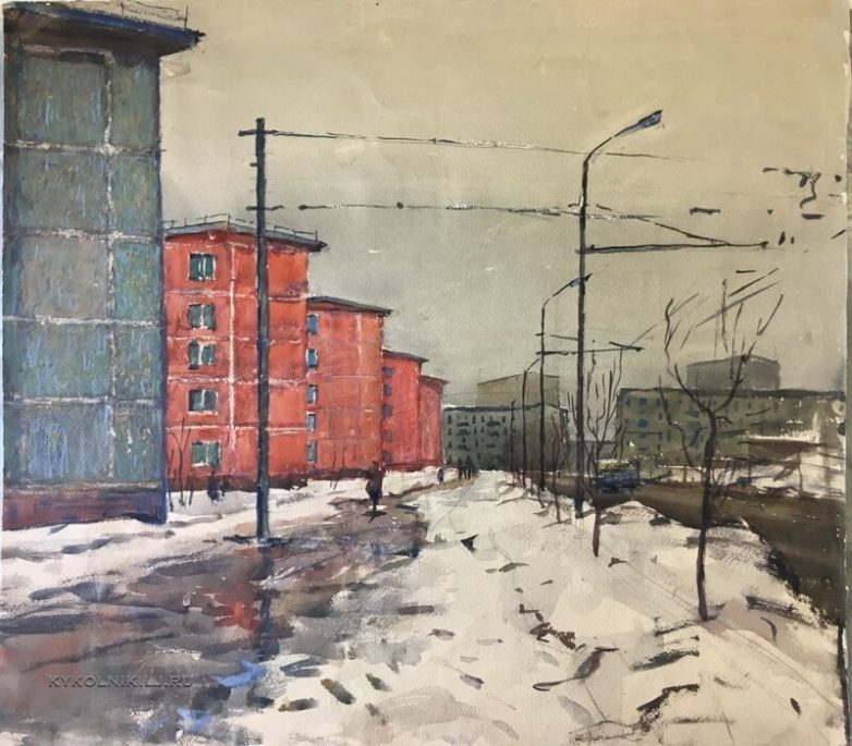 Города и сёла на картинах советских художников