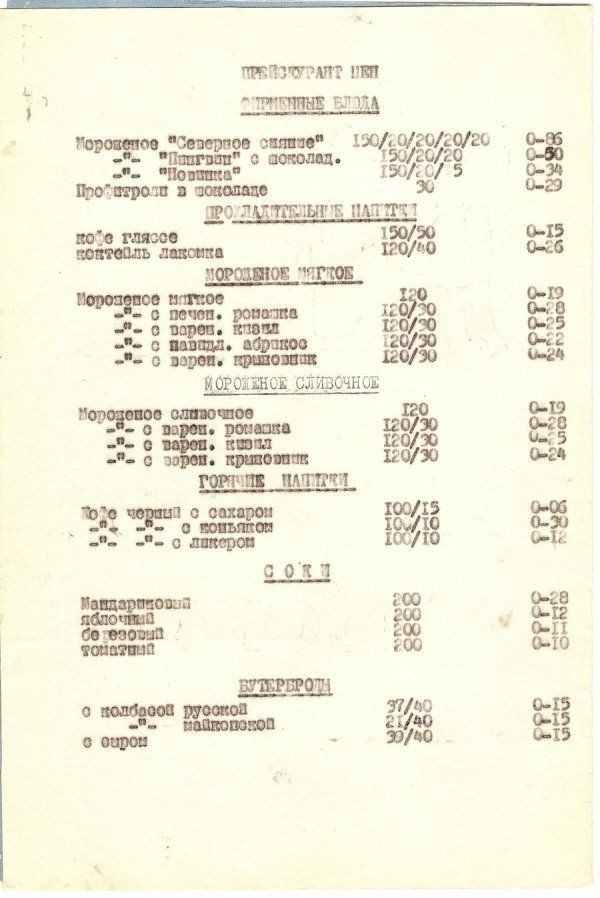 Давайте вместе вспомним ресторанные цены в СССР. Их могли позволить себе даже студенты