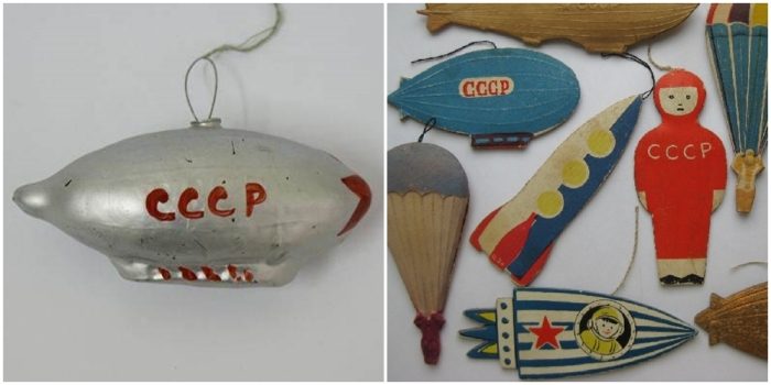 Советские ёлочные игрушки в современном интерьере