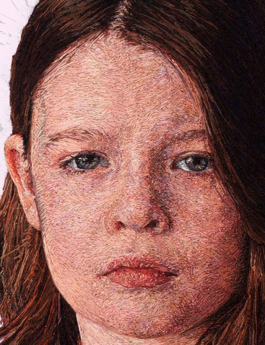 «Нитяная живопись»: потрясающая техника вышивания портретов