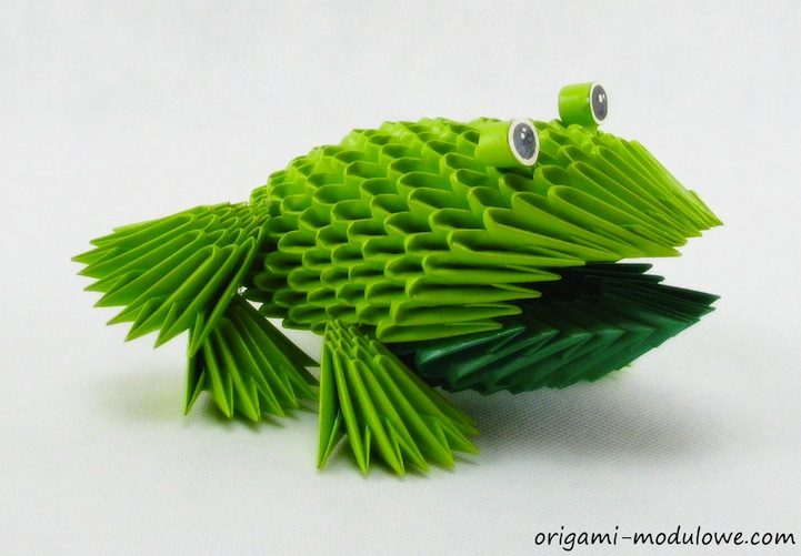 Сложные бумажные скульптуры животных в технике оригами