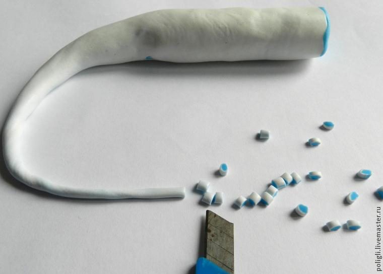 Создаем браслет из полупрозрачной пластики (имитация агата)