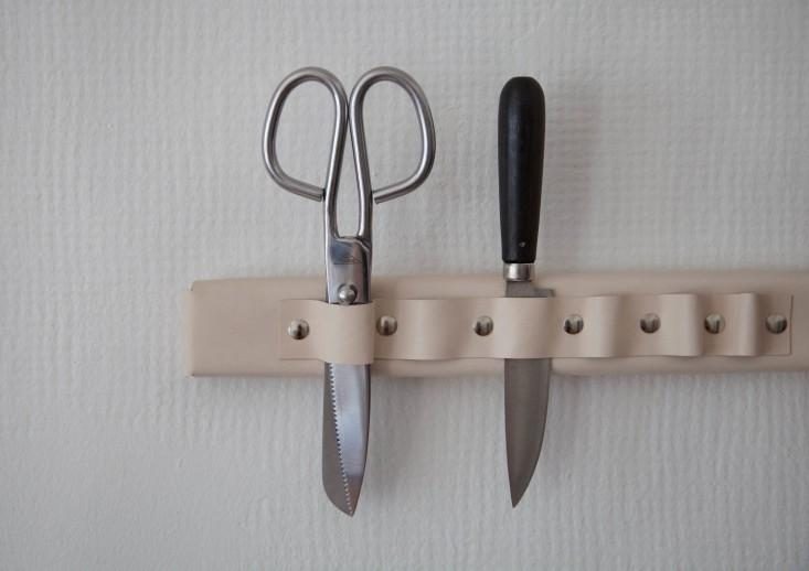Кожаный органайзер для кухонных ножей