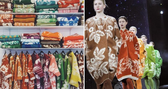 Эстонский дизайнер шьет теплые и стильные пальто из старых советских одеял