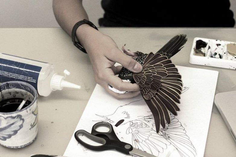 Бумажные птицы художницы Дианы Бельтран