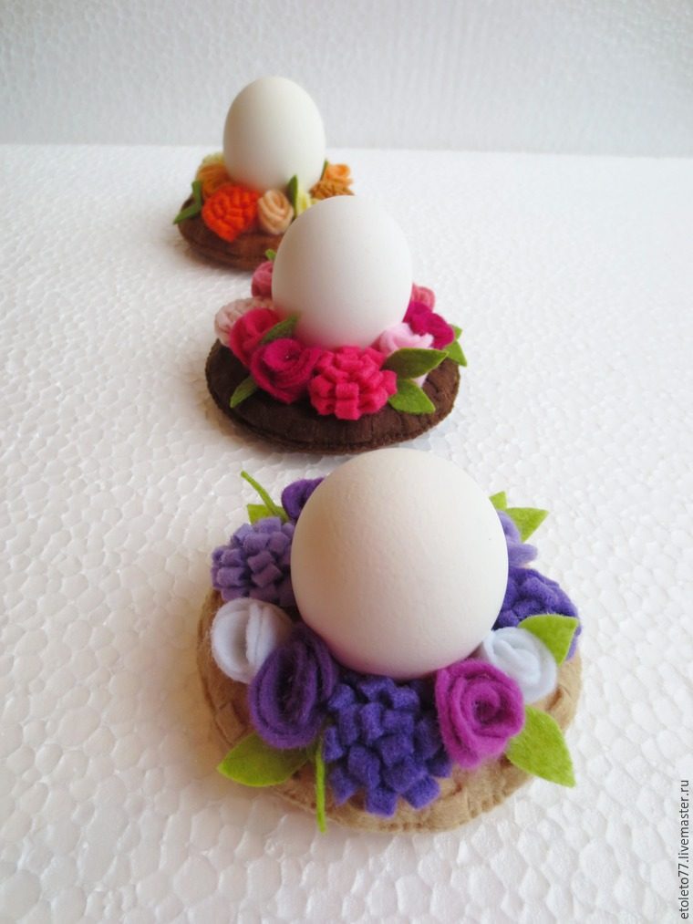 Шьем декоративные подставки для яиц