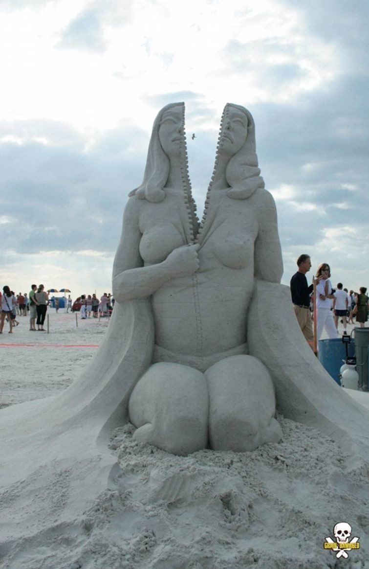 Потрясающие песчаные скульптуры