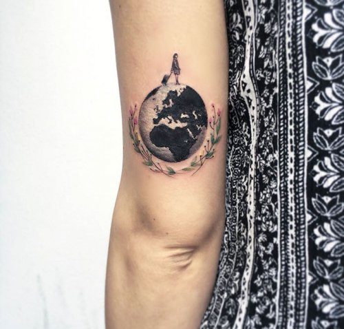 Милые круглые татуировки от Евы Krbdk