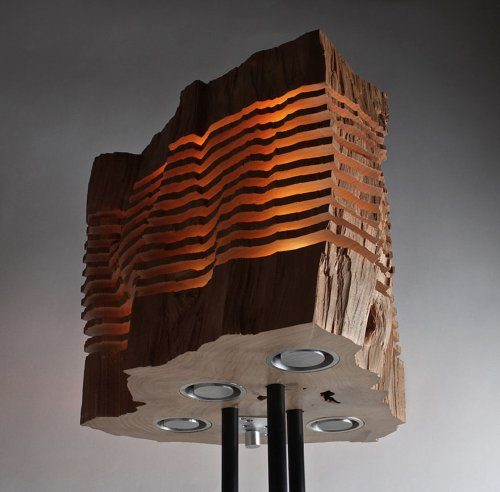 Светильники из дерева от Пола Фёклера