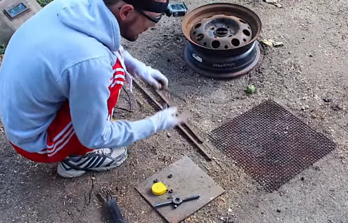 Как сделать мангал из колесного диска