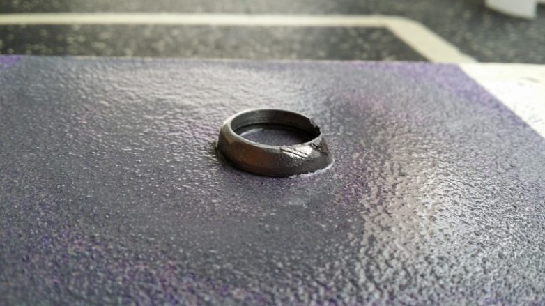 Кольцо из куска метеорита