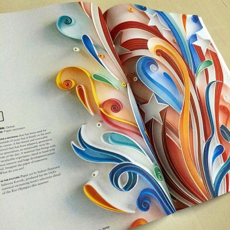 Невероятно красивые работы из цветной бумаги