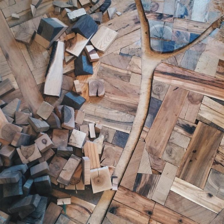 Как сделать шедевр из кусочков древесины